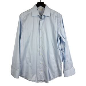 Suitsupply Egyptian Cotton Slim Fit Dress Shirt Light Blue - 15 3/4 - 40